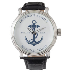 Sjöankare Familjenamn Anpassad present Armbandsur