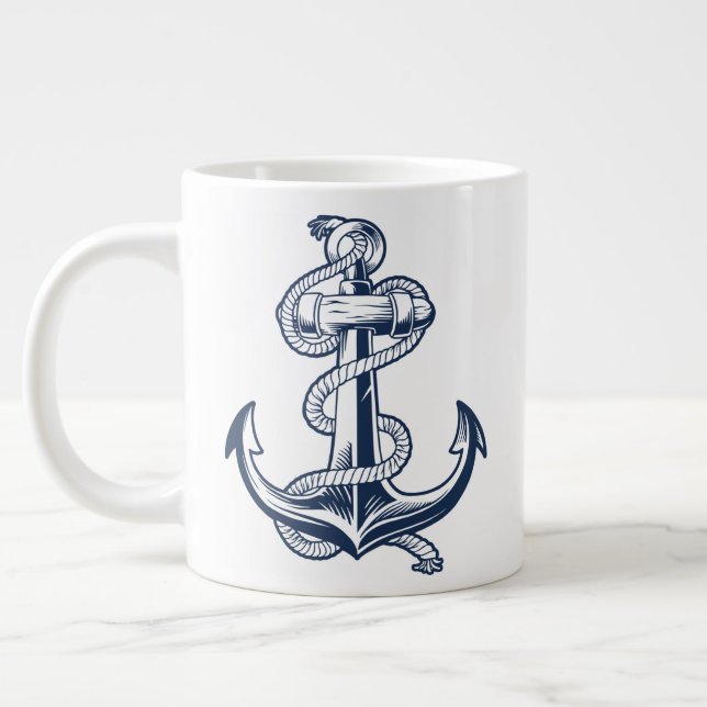 Sjöankare (flotta) jumbo mugg (Vänster)