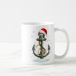 Sjöankare julbelysning båtliv sjöman kaffemugg