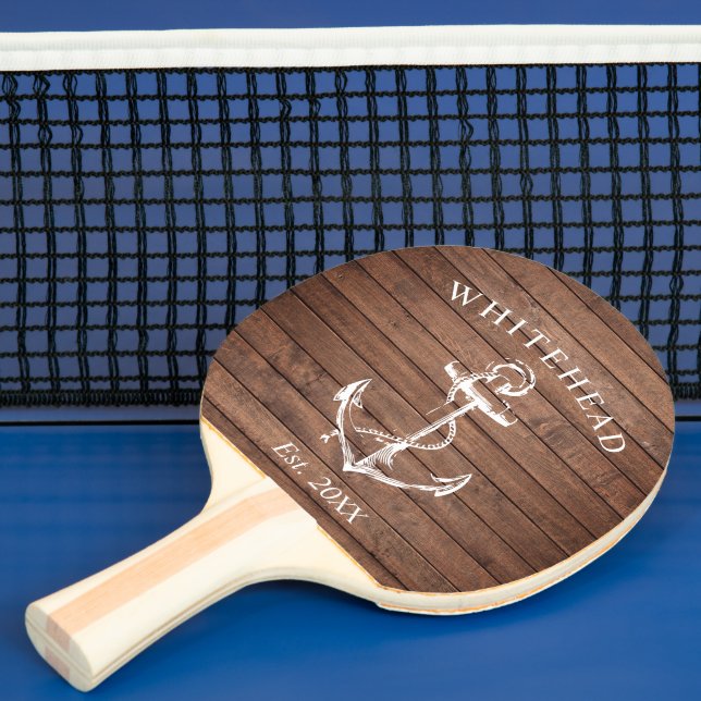 Sjöankare Monogram Brun Trä Pingisracket (Insitu)