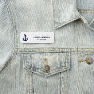 Sjöankare Professionell Personal Personlig Namnbricka