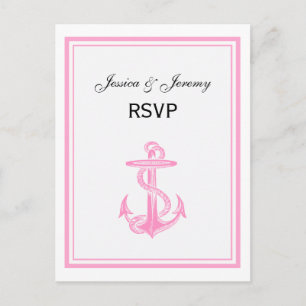 Sjöankare Rosa Ram 2 RSVP 1 Inbjudan Vykort