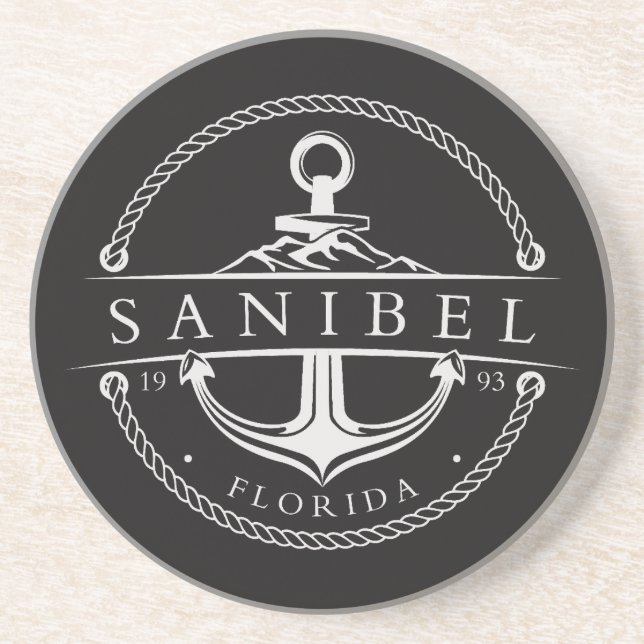 Sjöankare Sanibel Florida 1993 Underlägg (Framsidan)