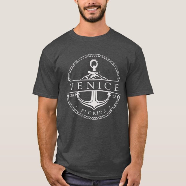 Sjöankare Venice Florida 2023 T Shirt (Framsida)