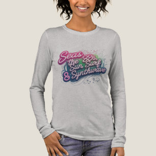 Sjöar 80-talet - Neon Pastel Synthwave Brushstroke T Shirt