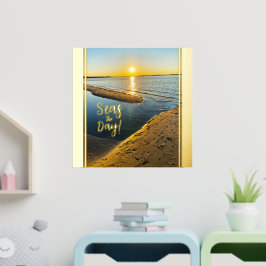 Sjöar DagenTranquil Beach Jones Beach Poster