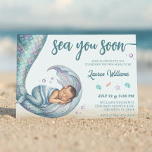 Sjöar dig snart Sjöjungfru Baby Shower