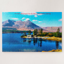 Sjöar i Connemara Galway. Jigszle Puzzle Pussel