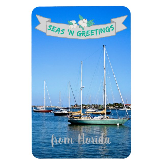 Sjöar i Hälsning från Florida Sailcraft i bukten Magnet (Vertikal)