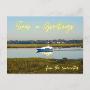 Sjöar i Hälsning från Lowcountry Hilton Head Helg Vykort