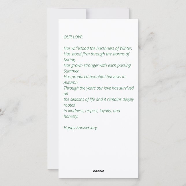 Sjöar i Kärlek Julkort (Baksida)