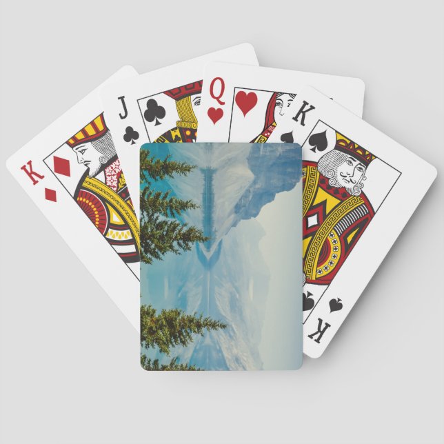 sjöar i vinterberget casinokort (Baksidan)
