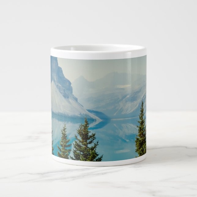 sjöar i vinterberget jumbo mugg (Framsidan)