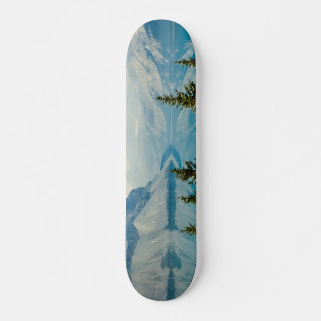 sjöar i vinterberget mini skateboard bräda 18,5 cm (Framsida)