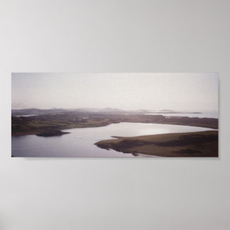 Sjöar och bergsområden, Väster Donegal Poster