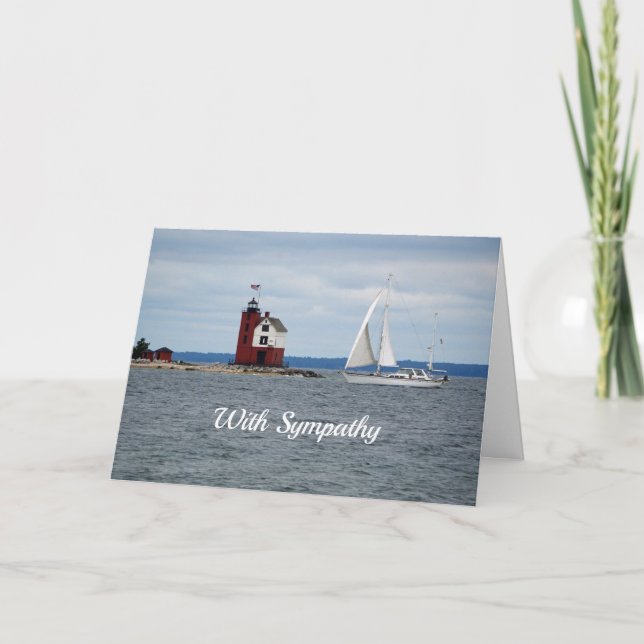 Sjöbåtens fyr - sympati kort (Framsida)