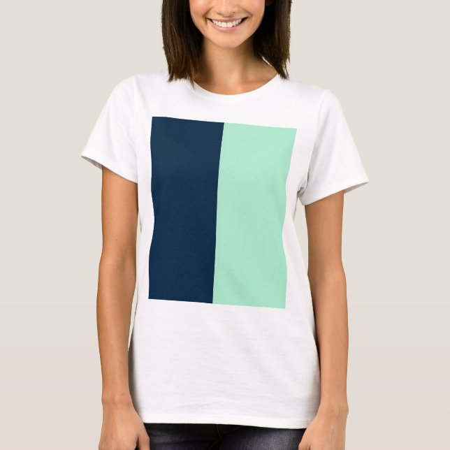 Sjöblå och Mint T Shirt (Framsida)