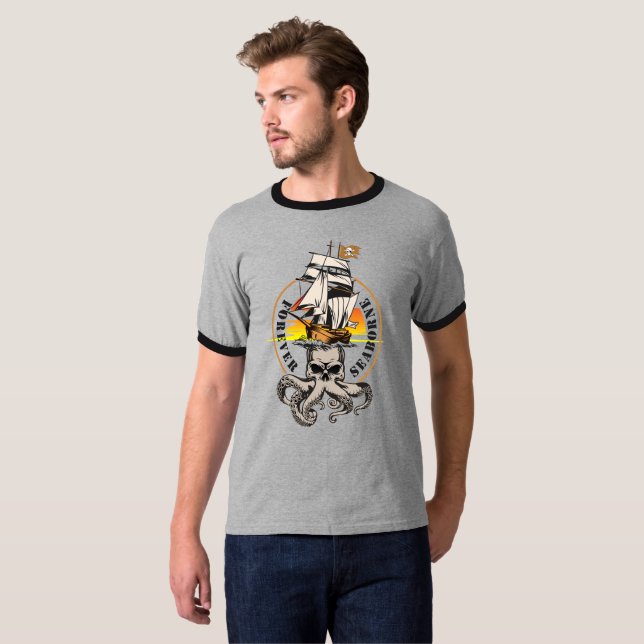 Sjöbornens Pirat | Herrring T Shirt (Hel framsida)