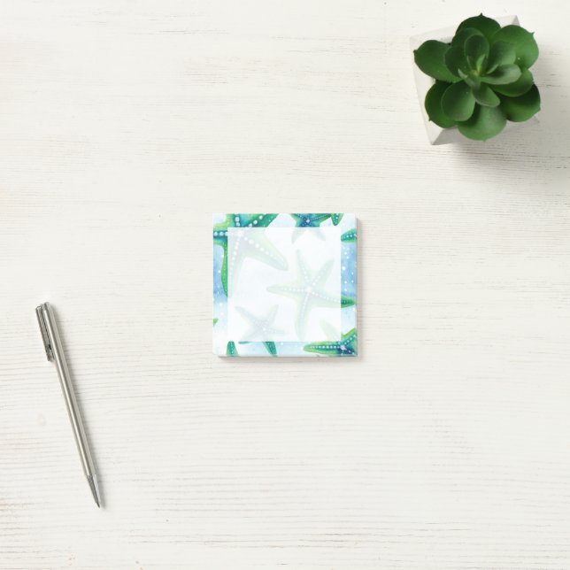 Sjöborresjälv sömlöst mönster post-it block (Kontor)