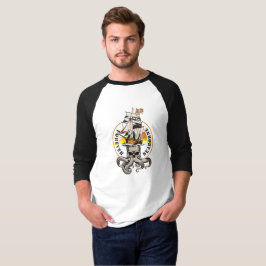 Sjöburnas Pirat | Herr 3/4 Ärmad Raglan T Shirt