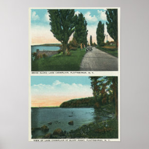 SjöChamplain drev beskådar Poster