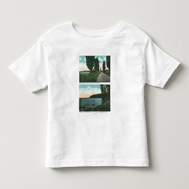 SjöChamplain drev beskådar Tee Shirt (Framsida)