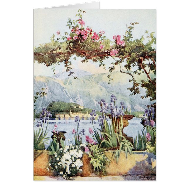SjöComo blommor Hälsningskort (Framsidan)