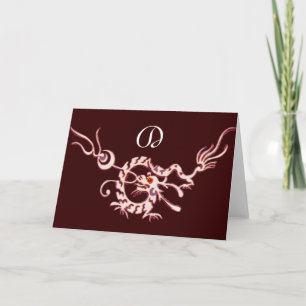 SJÖDRAGON 2 MONOGRAM ANTECKNINGSKORT