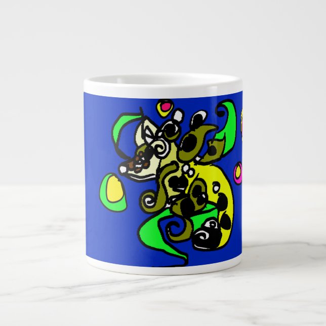 Sjödräk konst  jumbo mugg (Framsidan)