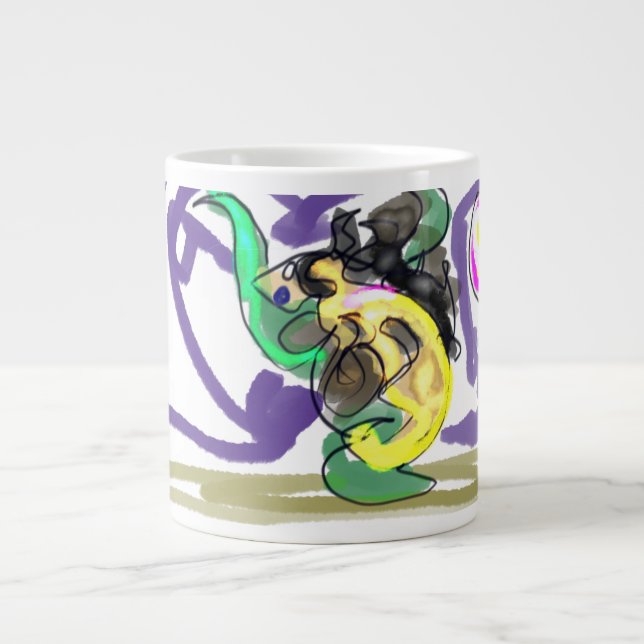 Sjödräkens sommar jumbo mugg (Framsidan)