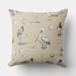 Sjöfåglar Dekorativ kudde