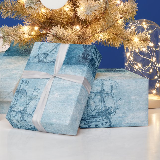 Sjöfärgssegling för Frakt - sjösegelör Presentpapper (Helgdagar)