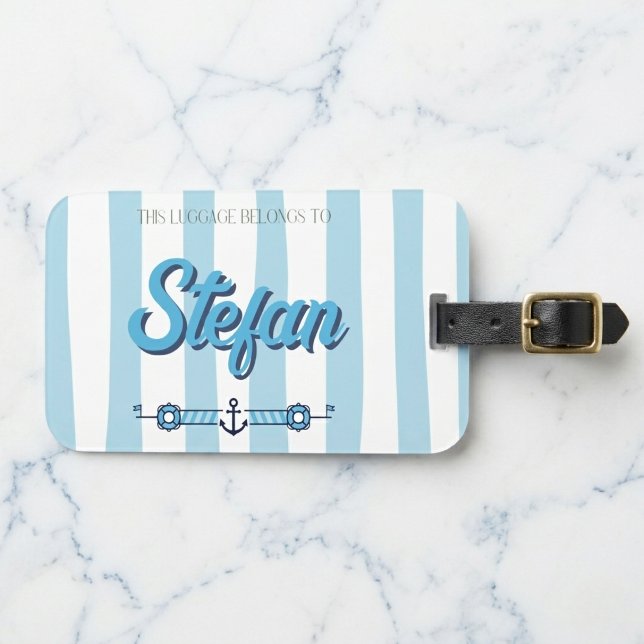 Sjöfart Bagagebricka (Set sail with personalized style.)