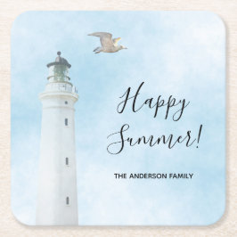Sjöfart i fyr underlägg papper kvadrat