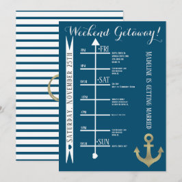 Sjöfart möhippa weekendutflykt folieankare inbjudningar