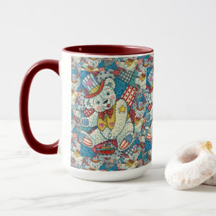 SJÖFART, NALLE-, BOAT- OCH PATCHWORK QUILT MUGG