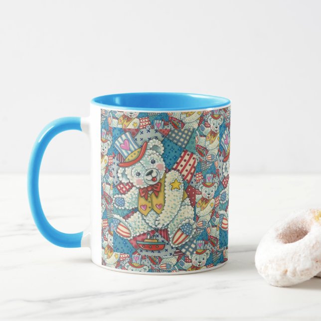 SJÖFART, NALLE-, BOAT- OCH PATCHWORK QUILT MUGG (Med munk)