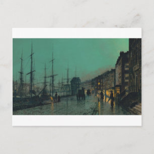 Sjöfart på Clyde av John Atkinson Grimshaw Vykort