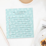 Sjöfart | Personlig Science Teacher to Do List<br><div class="desc">Wow ditt barns favoritlärare på helgdagarna eller lärarveckan med det här anteckningsblocket med personlig att göra-lista med coola som innehåller ett vetenskapligt tema mönster av mikroskop,  bakers,  atomer och bokar på en bakgrund av grönten i pastellhavet. Anpassa med lärarens namn och ytterligare anpassningsbar (visas med "viktigt sak att göra").</div>