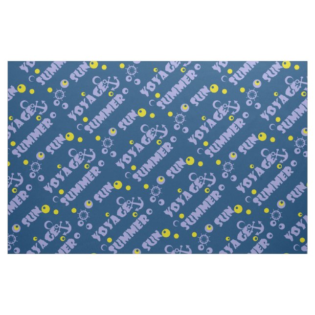 Sjöfart, sommartid, sol tyg (Fat Quarter)
