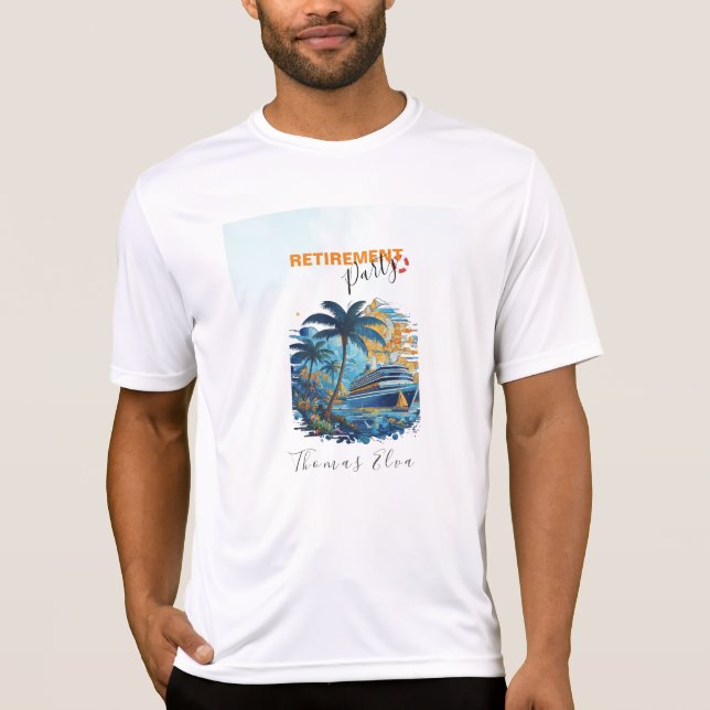 Sjöfart till Pension Party, kryssningsfartyg Party T Shirt (Framsida)