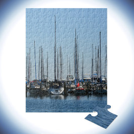 Sjöfartsbåtar i Marina Photographic Pussel