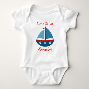 Sjöfartsbåtens bodykostym baby för små sjömän tee