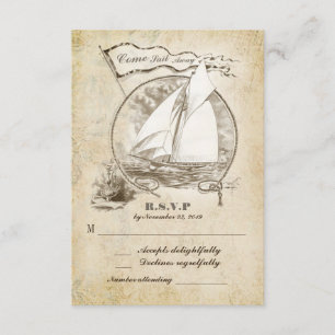 Sjöfartsbåtens bröllop OSA-Kom Sail Away OSA Kort