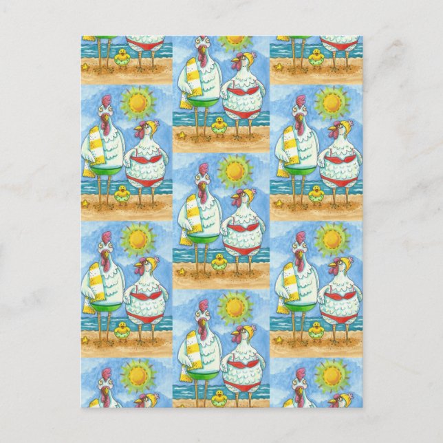 SJÖFARTSCHIKER, FAMILY ROLIGT TECKNAD FUNNny Post Vykort (Framsida)