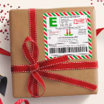 Sjöfartsetiketter för fartyget Elf North Pole Adre Fyrkantigt Klistermärke<br><div class="desc">Hjälp tomten att klä upp presenterna för dina kära. Dina barn kommer att bli lurade att få personlig-post från Elf-avdelningen.</div>
