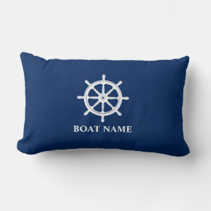 Sjöfartsfartyg Namn Nautical Fraktas Whem Helm Nav Lumbarkudde