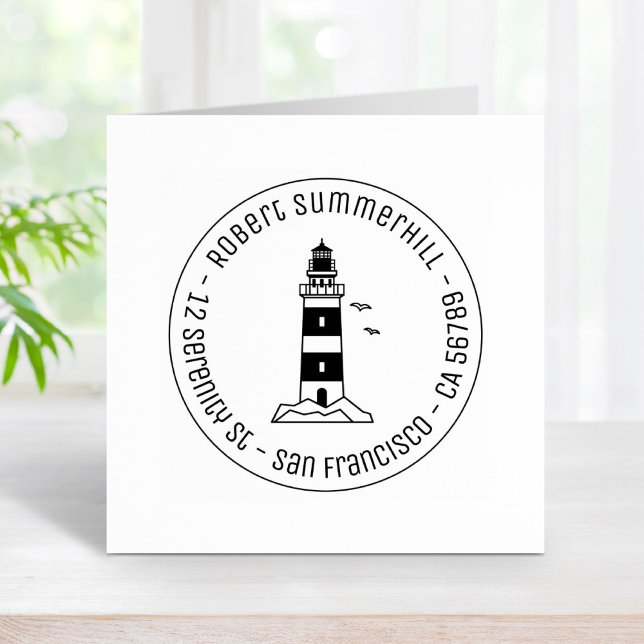 Sjöfartsfyr i Adress 3 Stämpel (Skapare uppladdad)