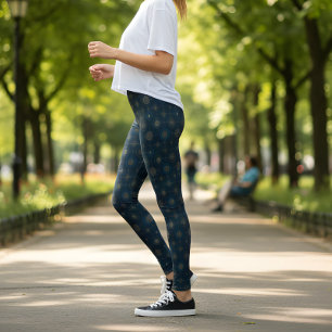 Sjöfartskompassros Leggings
