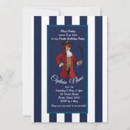 Sjöfartsränder Pirat inbjudan